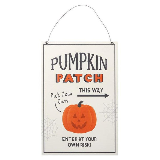 30cm Wooden Pumpkin Patch Hanging Sign - Home Inspired Gifts