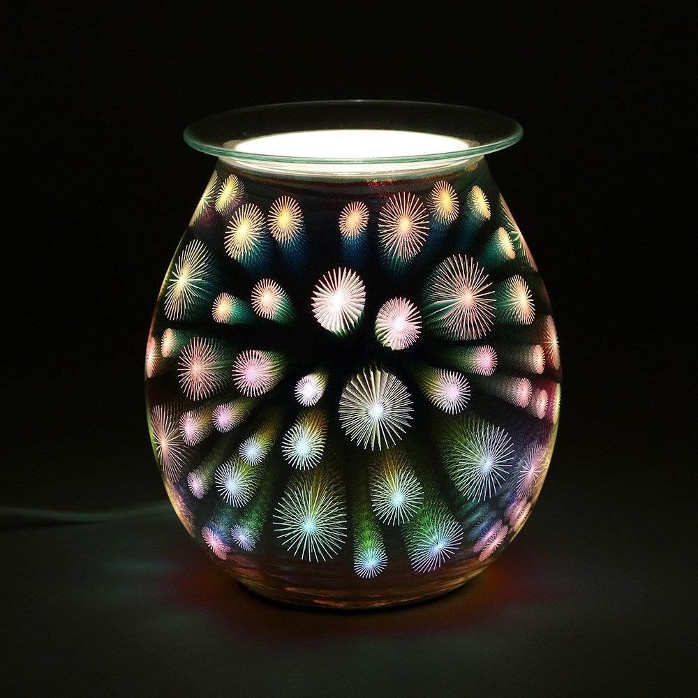 3D Starburst Light Up Electric Oil Burner Lamp - Home Inspired Gifts