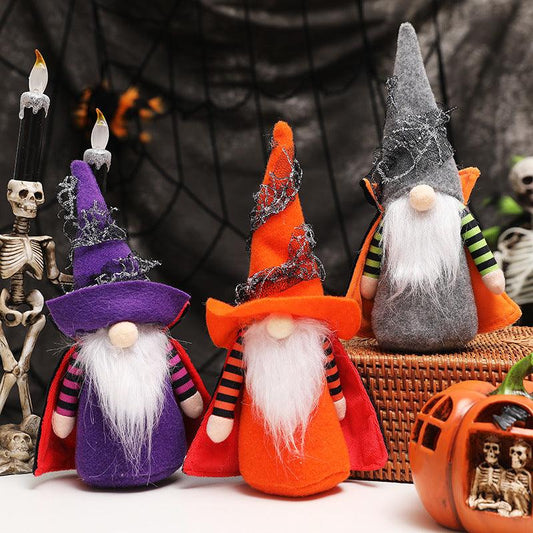 Halloween Cloak Gonk Gnome Faceless Doll Standing Ornaments - Home Inspired Gifts