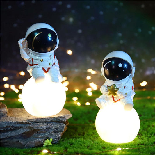 Astronaut Star Round Ball Desktop Lamp - Kids Bedroom Night Light - Home Inspired Gifts