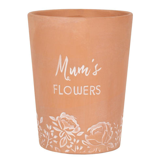 Mum's Flowers Terracotta Plant Flower Pot - Home Inspired Gifts