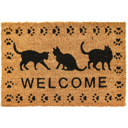 Black Cats Family Non Slip Door Floor Welcome Mat - Home Inspired Gifts