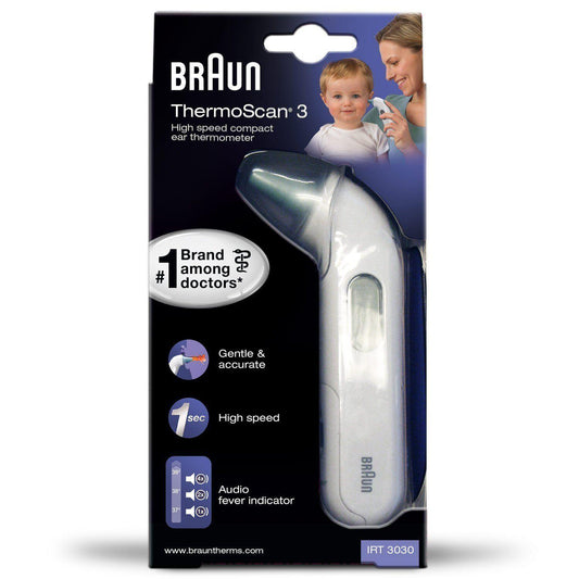 Braun Digital ThermoScan 3 Infrared Ear Thermometer - Baby Infant Friendly - Home Inspired Gifts