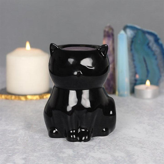 Ceramic Black Cat Fragrance Oil Burner - Home Inspired Gifts