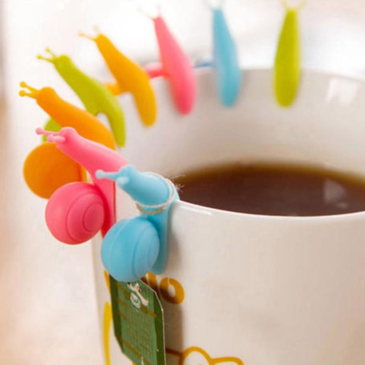 Cute Snail Shaped Tea Bag Holder 5 Pcs - Home Inspired Gifts
