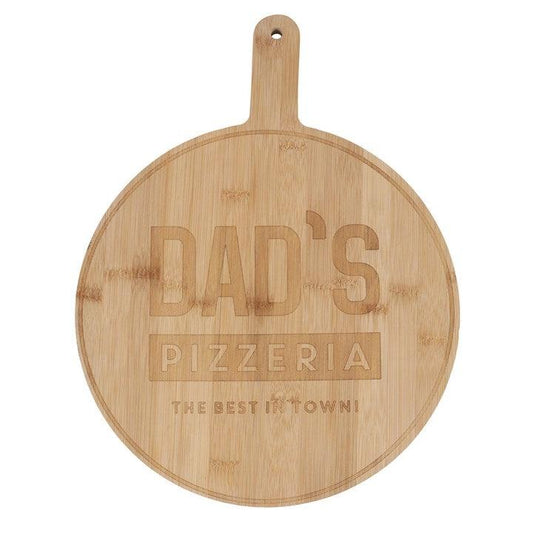 Dad's Pizzeria Round Wooden Pizza Board - Home Inspired Gifts