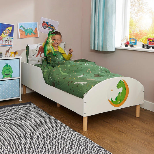 Kids Low to Ground Wooden Toddler Bed – Dinosaur - Home Inspired Gifts