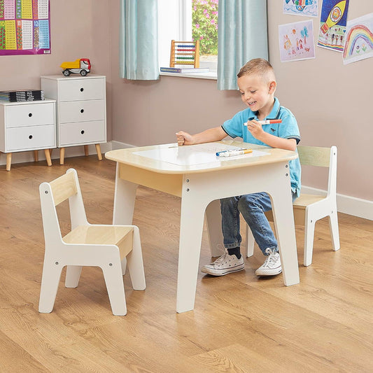 Kids Multipurpose 3 in 1 Storage Activity Table and Chair Set - Home Inspired Gifts