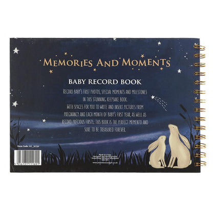 Look At The Stars Baby Memory Milestones Record Book - Home Inspired Gifts