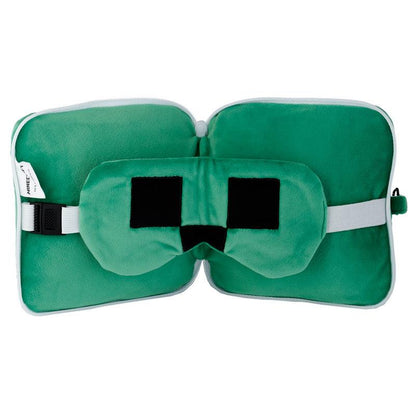 Minecraft Creeper Relaxeazzz Plush Travel Pillow & Eye Mask Set - Home Inspired Gifts