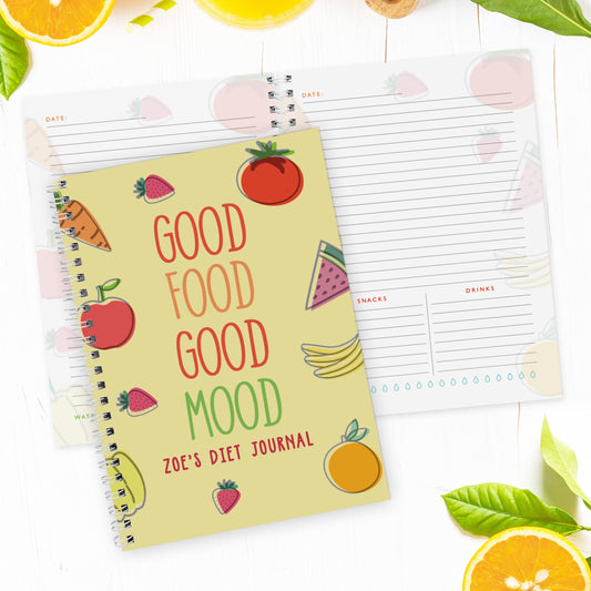 Personalised A5 Food Meals Softback Diary Planner - Home Inspired Gifts