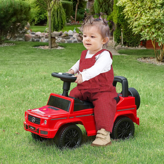 Red Benz G350 Kids Ride on Push Car with Under Seat Storage - Home Inspired Gifts
