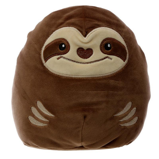 Super Soft Brown Plush Squeezies Sloth Cushion - Home Inspired Gifts