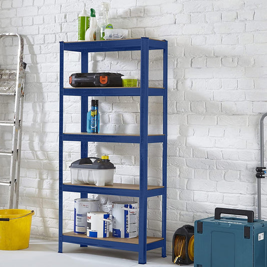 5 Tier Garage Adjustable Storage Shelving Rack Work Bench - 3 Colours - Home Inspired Gifts