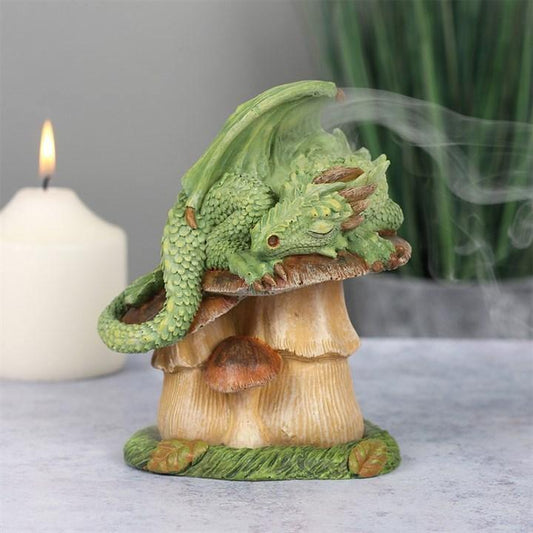 Green Dragon Incense Cone Burner by Anne Stokes - Home Inspired Gifts