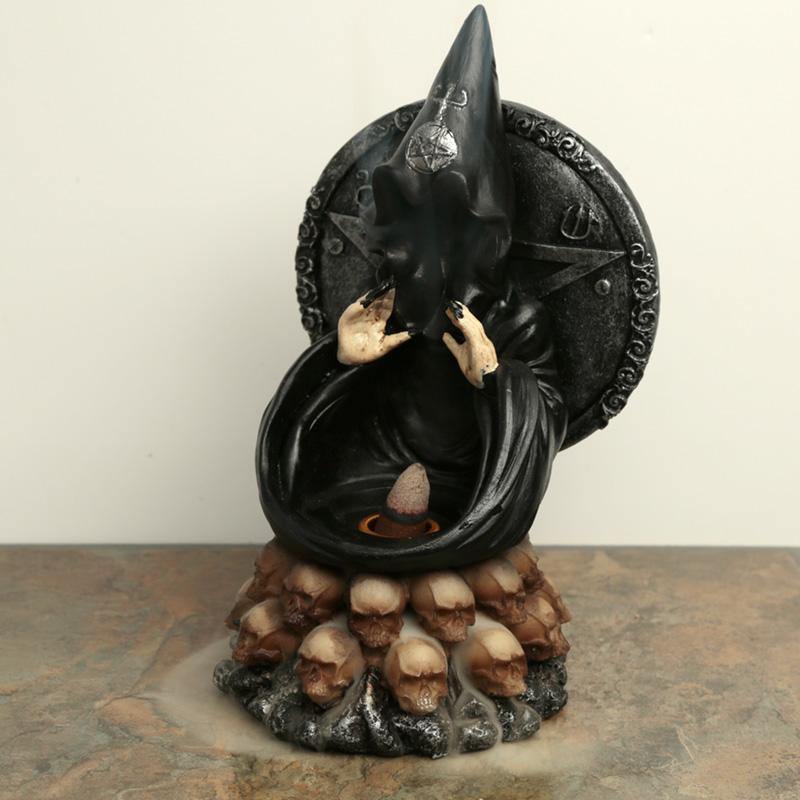 Black Magic with Multi Skulls Backflow Incense Burner Home Fragrance - Kporium Home & Garden