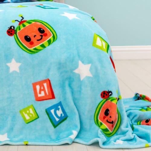 Blue Cocomelon Friends Kids Soft Fleece Throw Blanket - Home Inspired Gifts