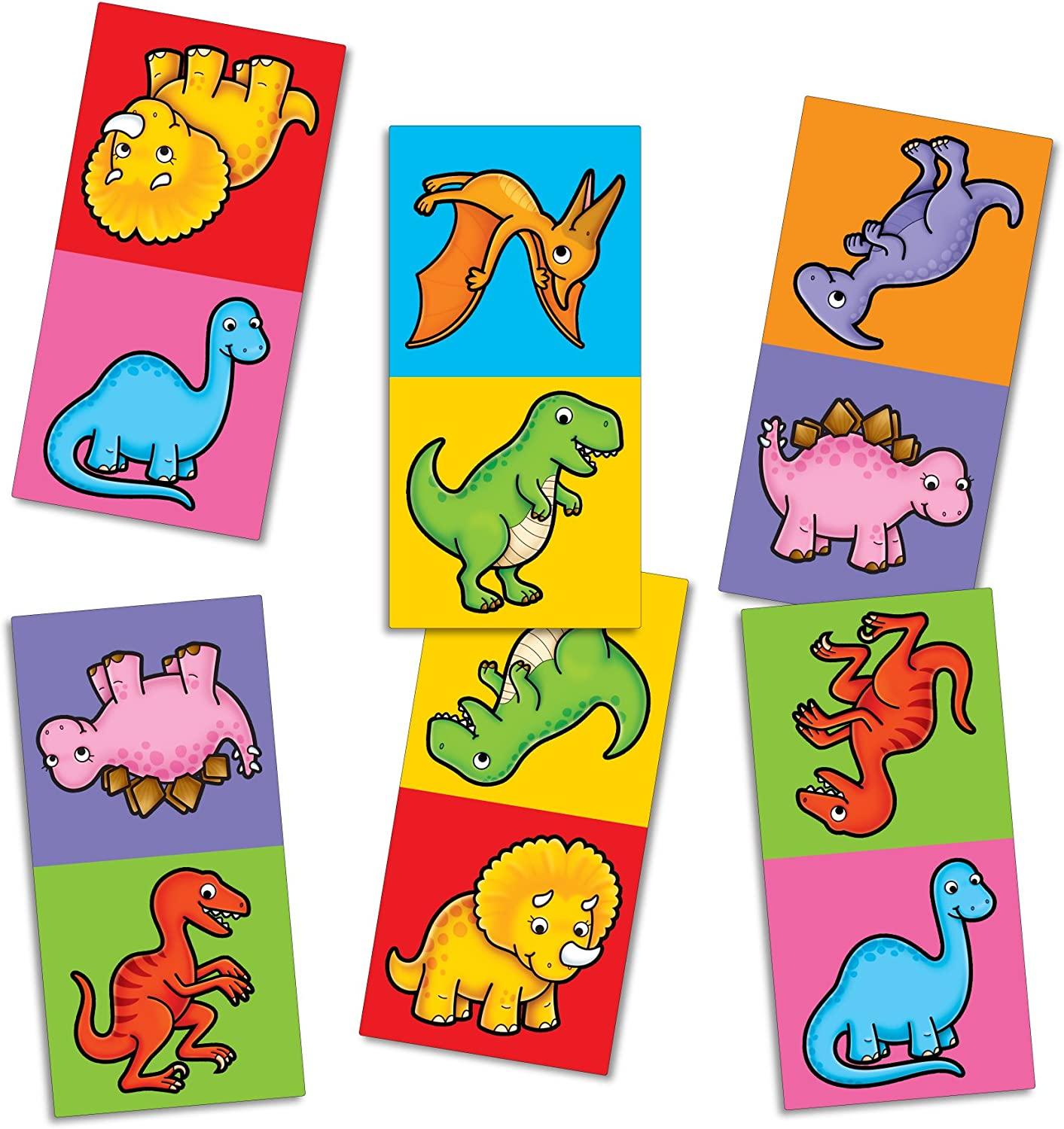 Dinosaur Dominoes Mini Game Kids Fun Matching Travel Activity - Home Inspired Gifts