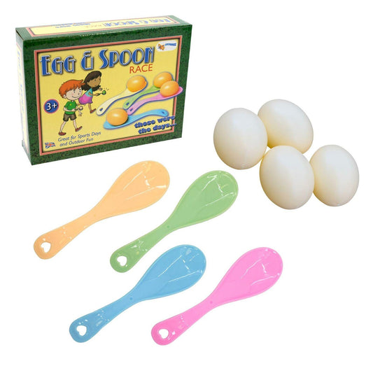 Egg and Spoon Race Kids Easter Game Outdoor Garden Fun - Home Inspired Gifts