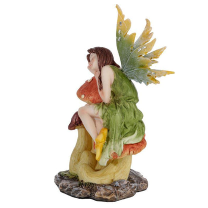 Woodland Spirit Fairy Figurine - Earth Dreams Statue Folklore Ornament - Kporium Home & Garden