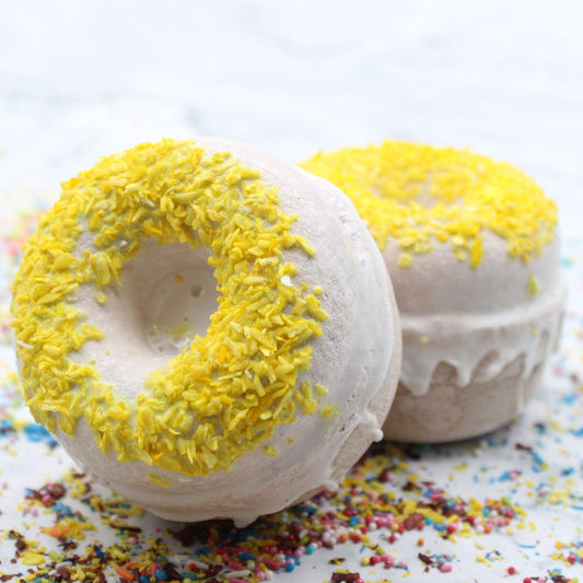 Set of 2 Scented Donut Bath Bomb Fizzers - Cinnamon & Vanilla - Home Inspired Gifts