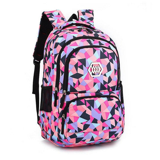 Geometric Pattern Backpack Rucksack for School Bag Travel Luggage - 5 Colours - Home Inspired Gifts