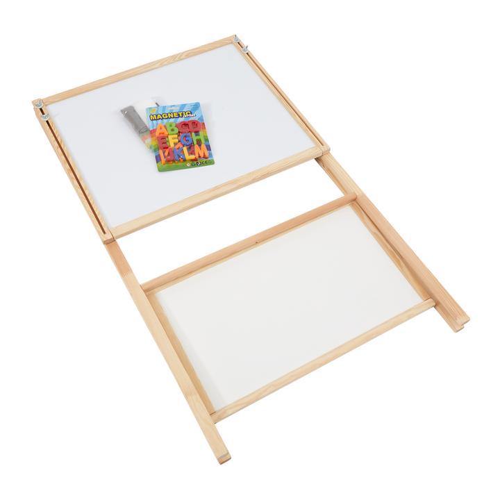 Childrens Wooden Height Adjustable Double-Sided Easel Whiteboard Blackboard - Home Inspired Gifts