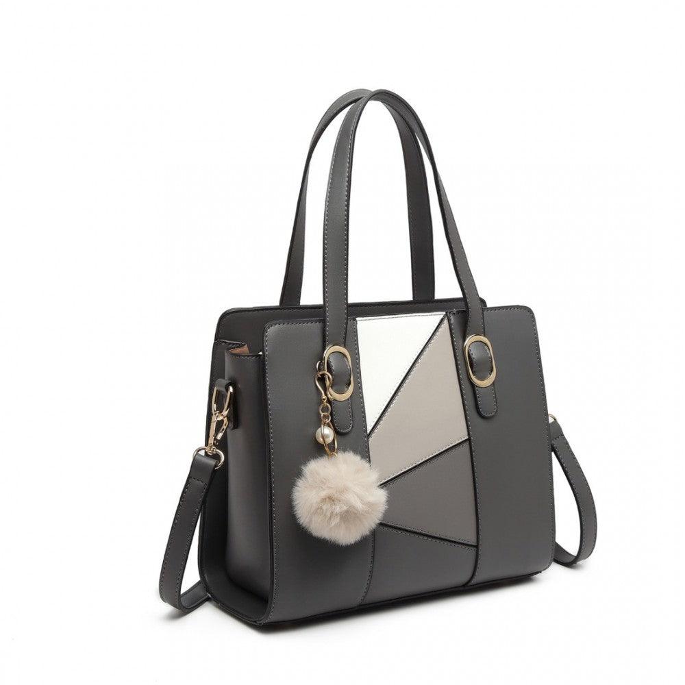 Leather Look Colour Block Cross Body Handbag - 3 Colours - Home Inspired Gifts