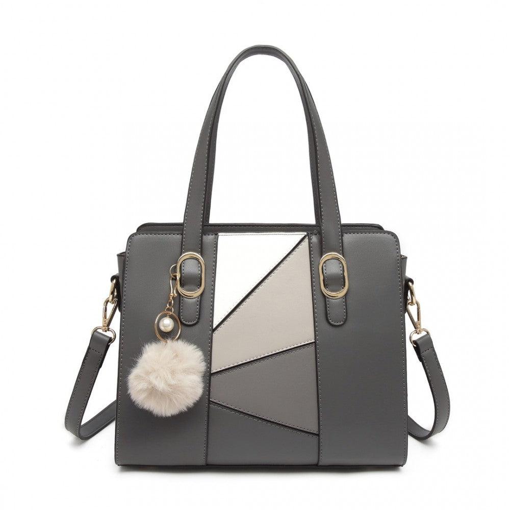 Leather Look Colour Block Cross Body Handbag - 3 Colours - Home Inspired Gifts