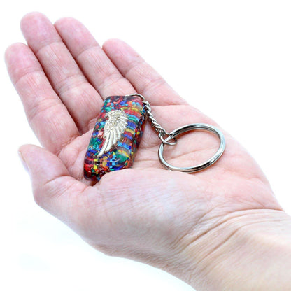 Orgonite Power Keyring - Guardian Protection Angel Gemstone - Home Inspired Gifts