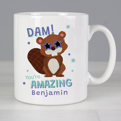 Personalised Message White Dam You're Amazing Mug Gift - Home Inspired Gifts