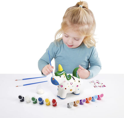 Paint Your Own Money Box Arts & Crafts Activity Kit - Unicorn - Home Inspired Gifts