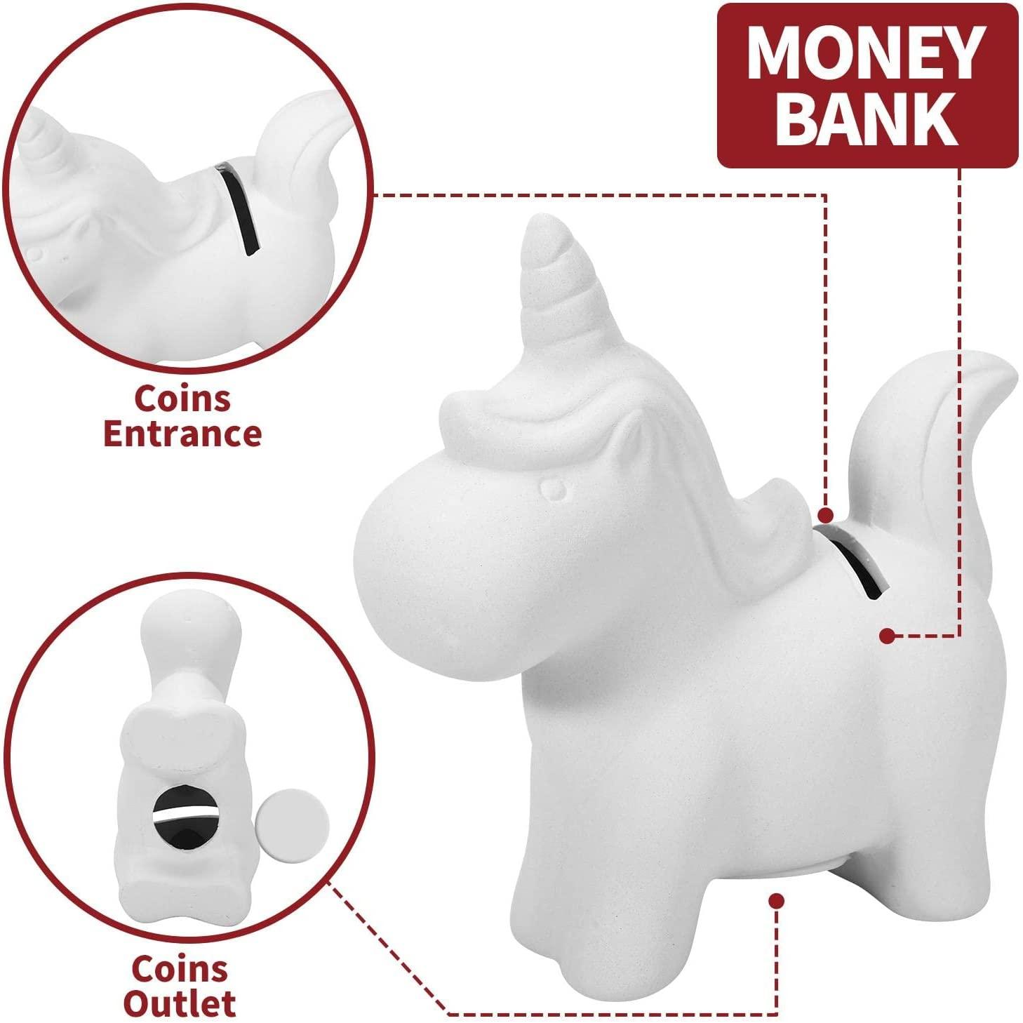 Paint Your Own Money Box Arts & Crafts Activity Kit - Unicorn - Home Inspired Gifts