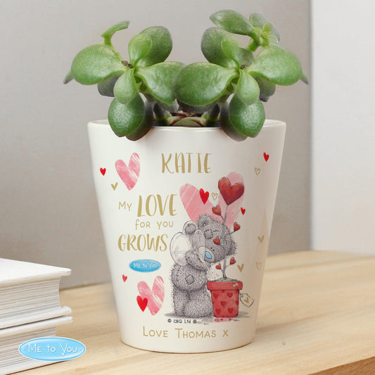 Personalised Me To You Hold You Forever Love Plant Flower Pot - Home Inspired Gifts