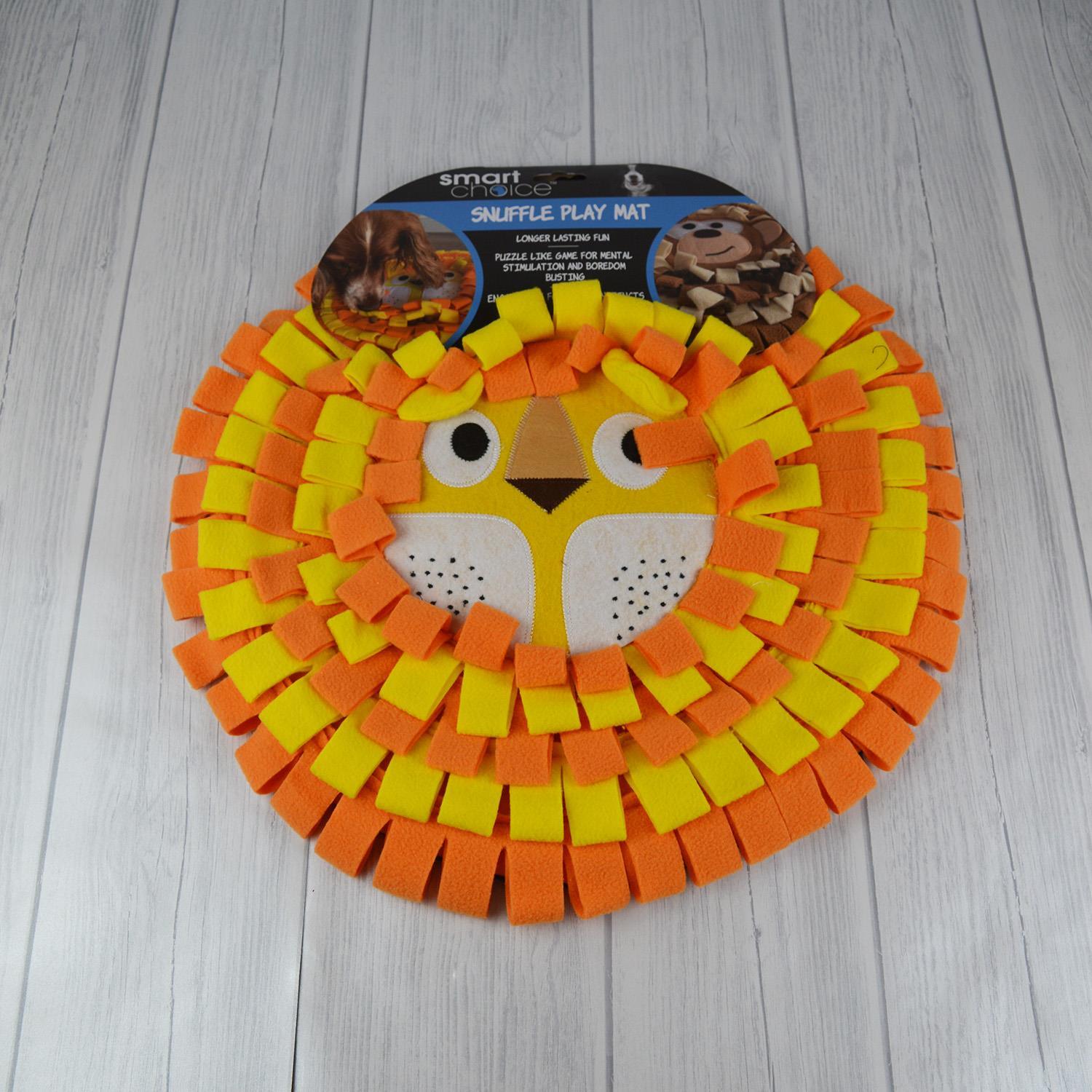 Pet Snuffle Play Mat Slow Feeding Treats Interactive Mat - Lion - Home Inspired Gifts