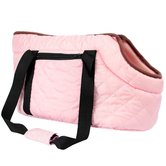 Pink Quilted Padded Pet Carrier Machine Washable 46cm - Home Inspired Gifts
