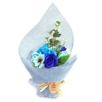 Scented Standing Soap Blue Flower Bouquet - Bath Spa Gift - Kporium Home & Garden