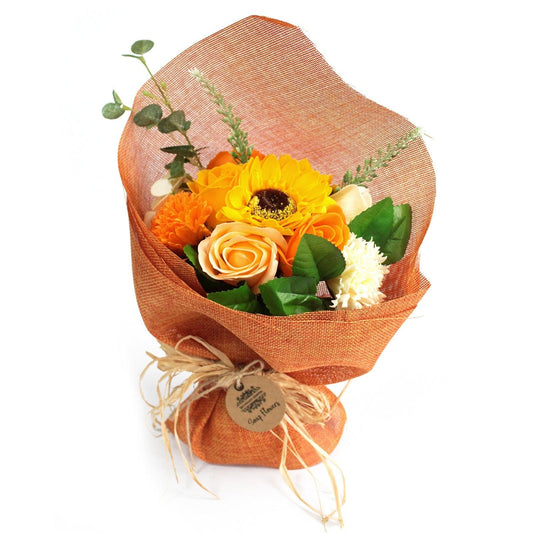 Scented Standing Soap Orange Flower Bouquet - Bath Spa Gift - Home Inspired Gifts