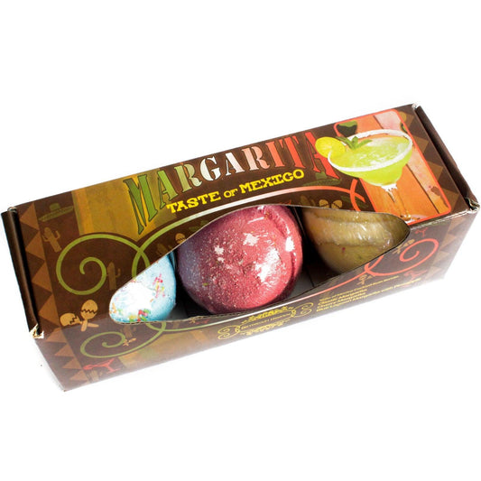 Set of Three Margarita Cocktail Scented Bath Bombs Gift Set 120g - Home Inspired Gifts