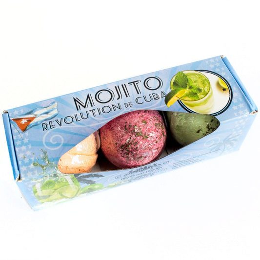 Set of Three Mojito Cocktail Scented Bath Bombs Gift Set 120g - Home Inspired Gifts