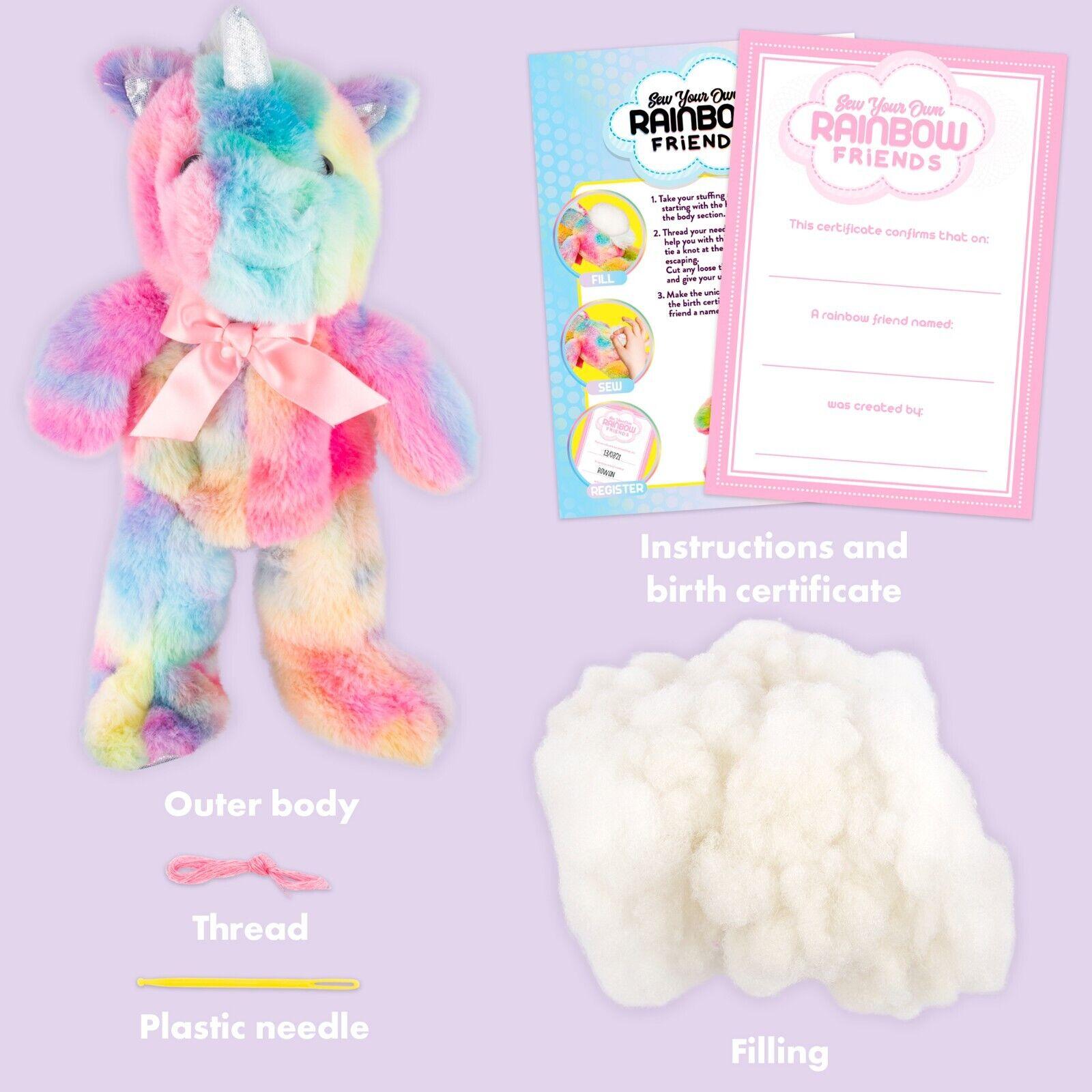 Sew Your Own Plush Toy Make Your Own Activity - Teddy Bear Unicorn - Home Inspired Gifts