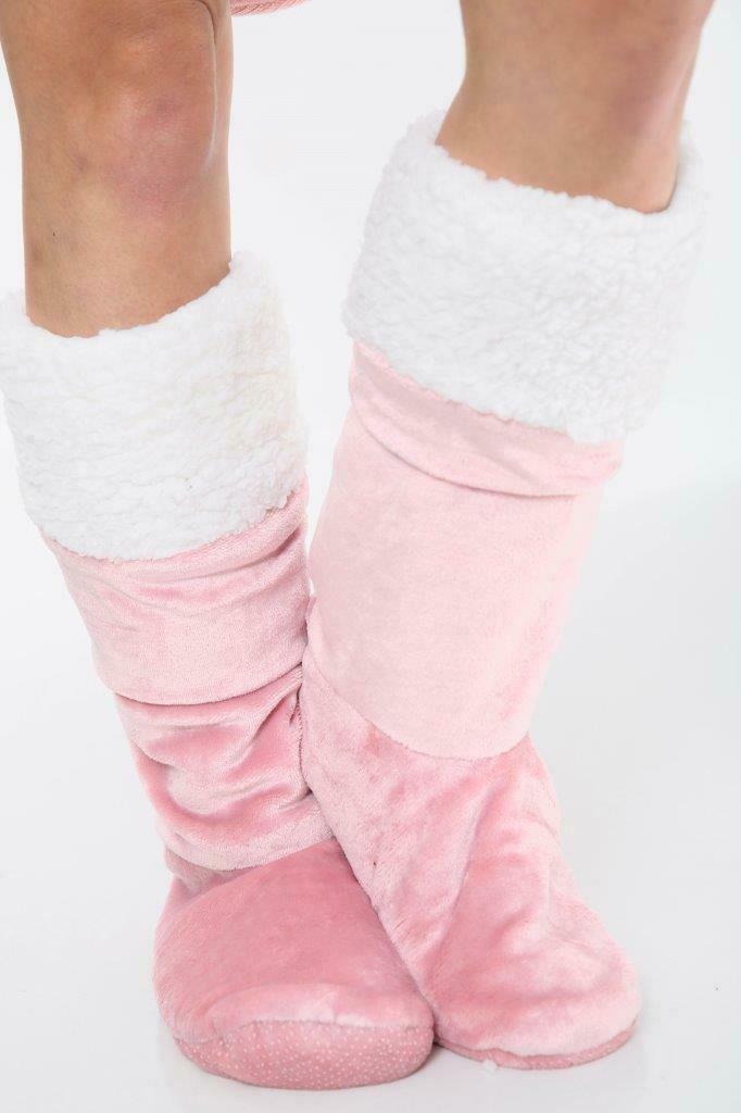 Snuggs Cozy Socks, Over Knee High Fluffy Socks Plush Slipper
