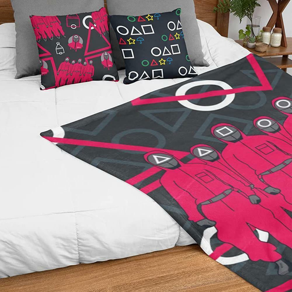 Squid Gamer Netflix Kids Soft Fleece Throw Blanket - Home Inspired Gifts