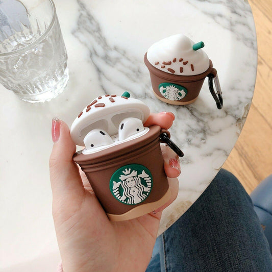 Starbucks Coffee Design AirPods 1 2 3 Pro Silicone Protective 360 Case - Home Inspired Gifts