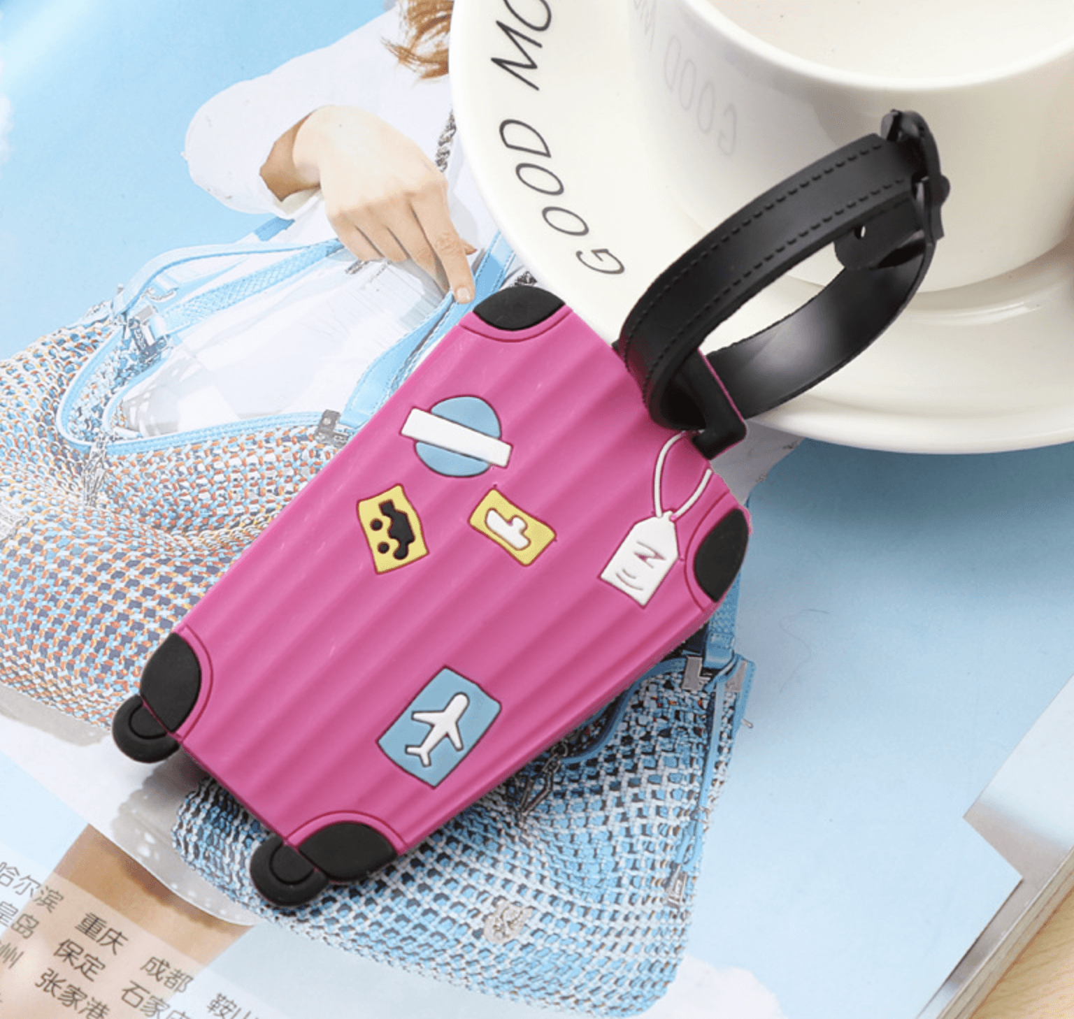 Suitcase Bag Design Luggage Tag Holiday Bag Travel Labels - 5 Colours - Home Inspired Gifts