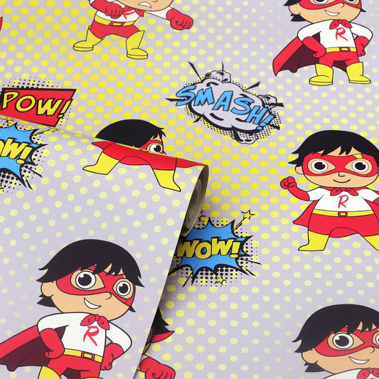 Super Ryan's World Kids Accent Feature Wall Wallpaper - Home Inspired Gifts