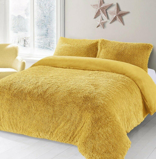Teddy Bear Fleece Sherpa Duvet Cover Set Soft Bedding - 9 Colours - Home Inspired Gifts