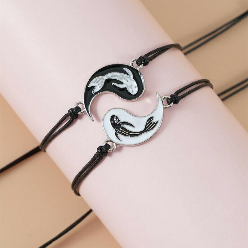 Yin Yang Friendship Best Friend Adjustable Bracelet - Home Inspired Gifts