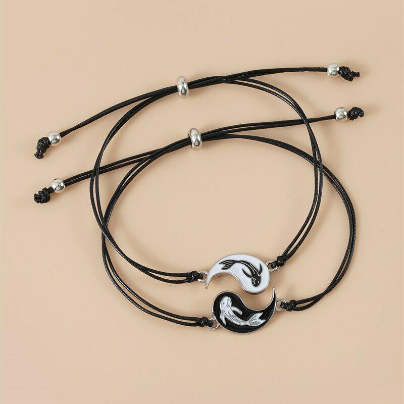 Yin Yang Friendship Best Friend Adjustable Bracelet - Home Inspired Gifts