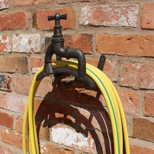 Rustic Cast Iron Wall Mounted Hosepipe Holder - Home Inspired Gifts
